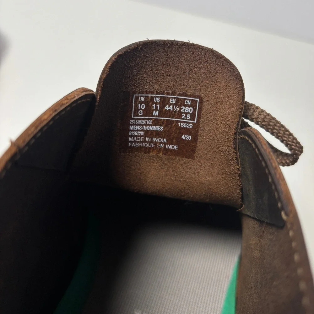 Clarks Bushacre 2 Chukka Desert Boots‎ Mens Sz 11 Brown Beeswax Leather